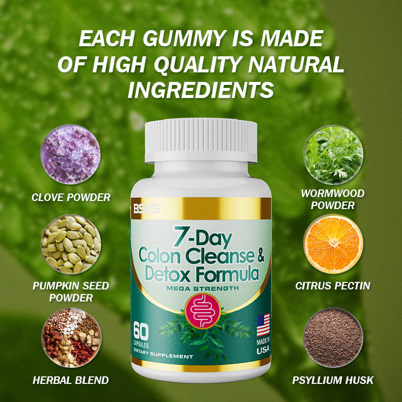 7 Day Colon Cleanse Formula Detox & Digestive Health Support