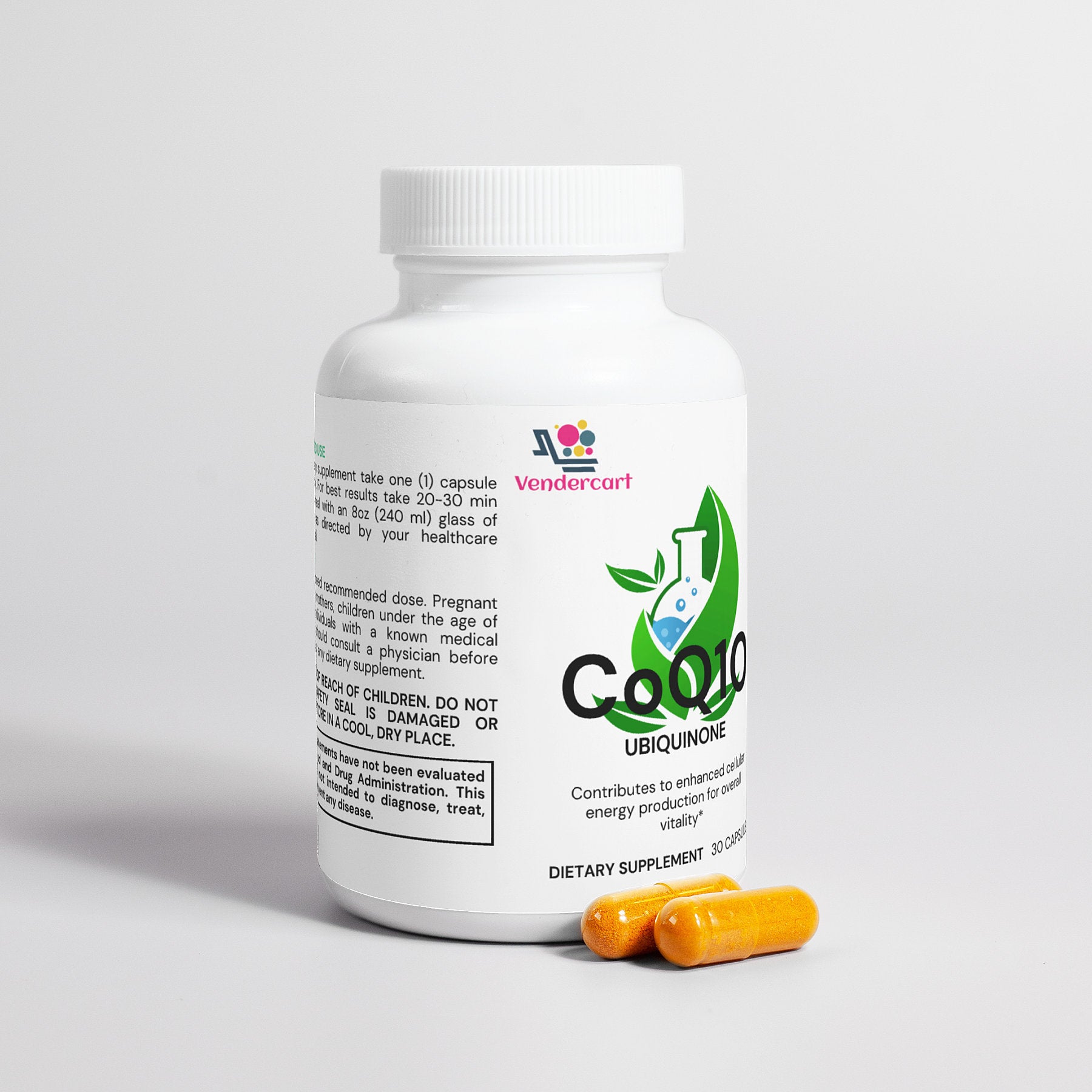 CoQ10 Ubiquinol Capsules Cellular Energy &amp; Cardiovascular Wellness