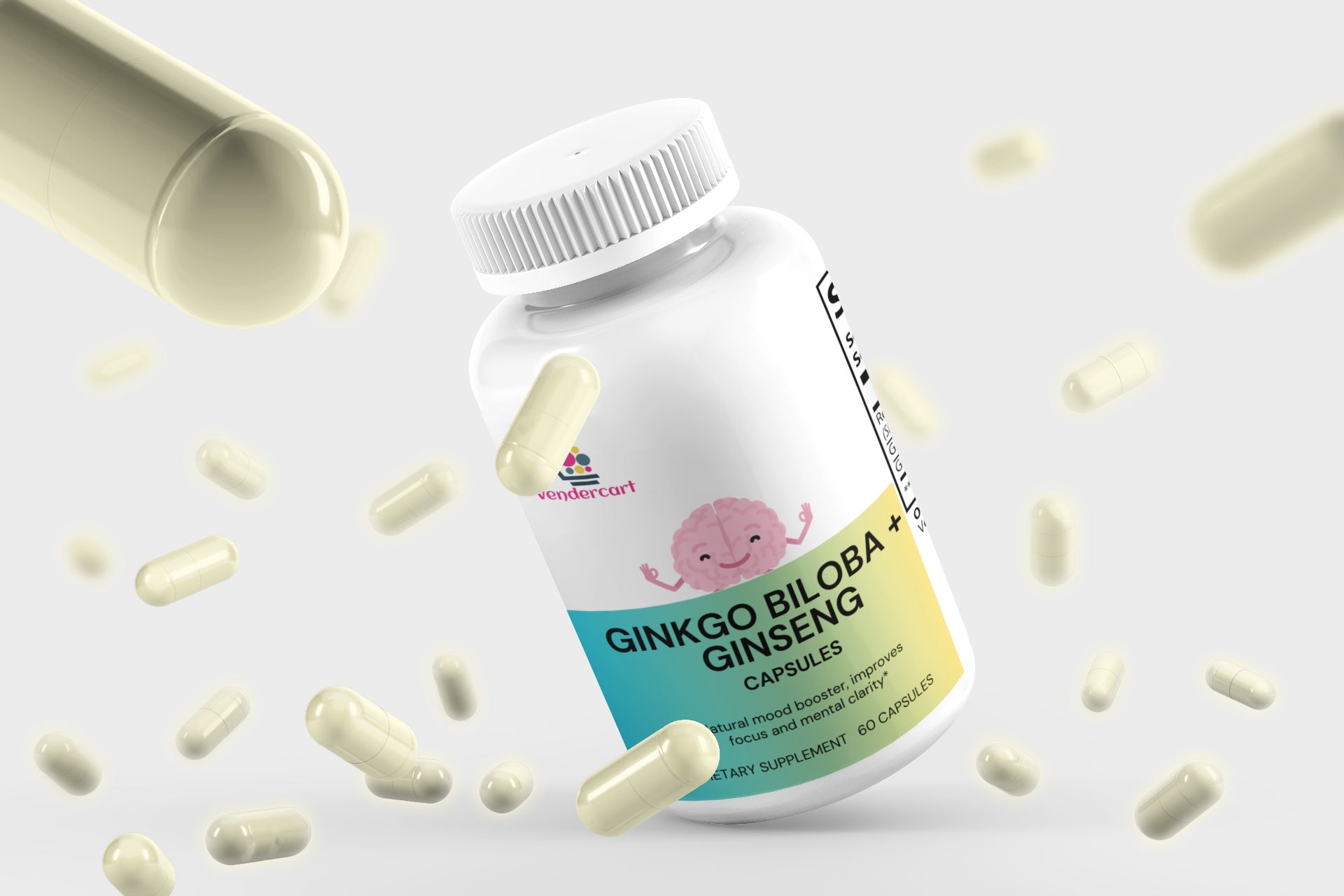 Ginkgo Biloba & Ginseng Herbal Brain Repair & Focus