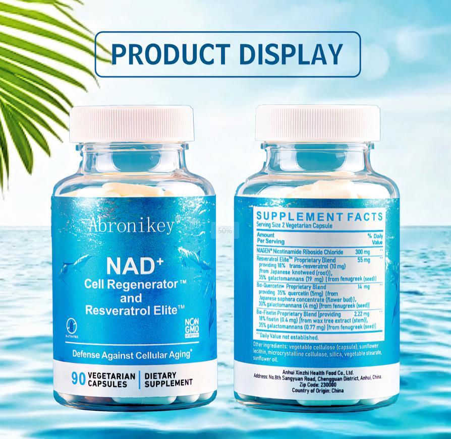 NAD Cell Regenerator & Resveratrol Niacinamide Riboside Supplement with Trans Resveratrol & Quercetin 90 Capsule