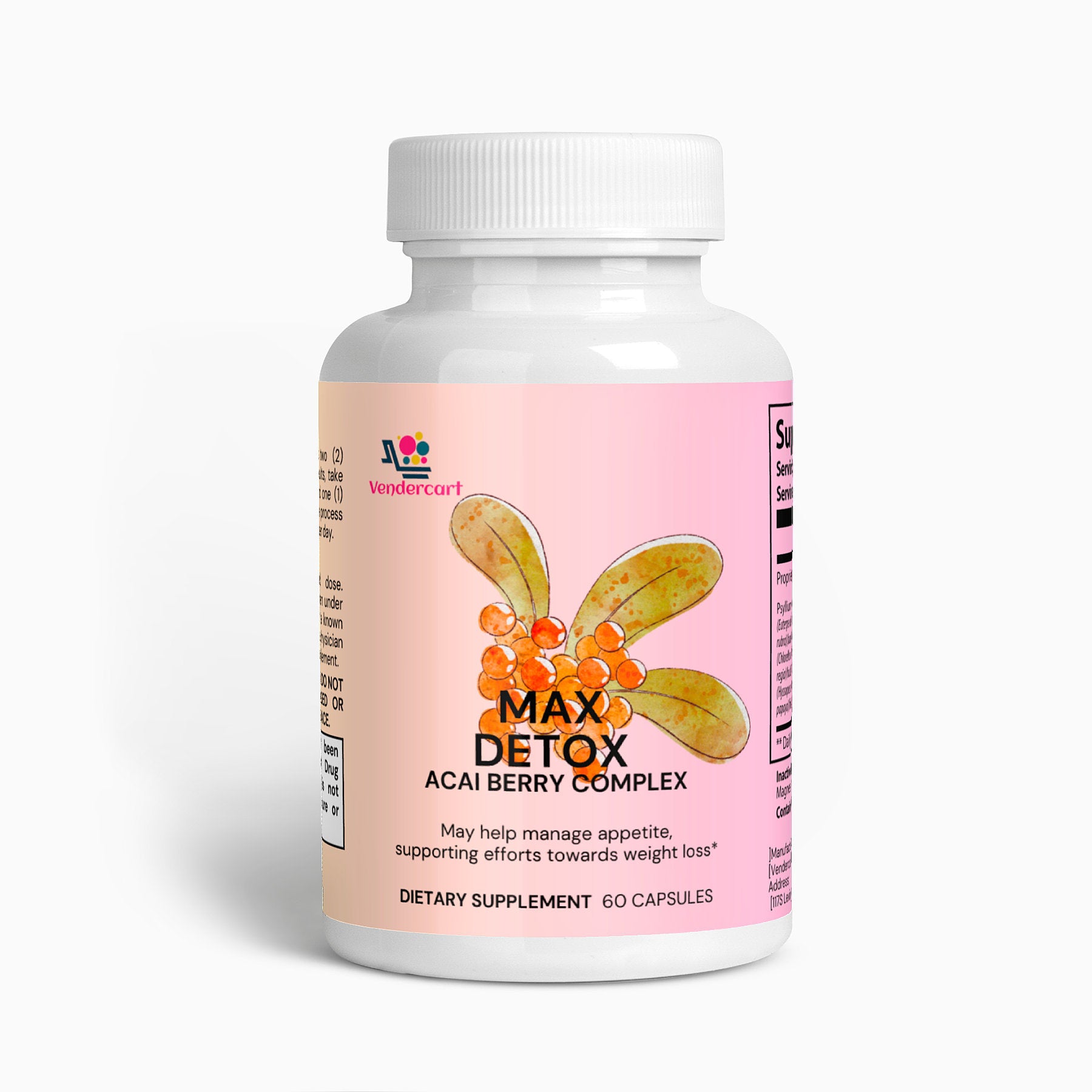 Max Detox Acai Berry Powerful Cleanse &amp; Antioxidant Boost