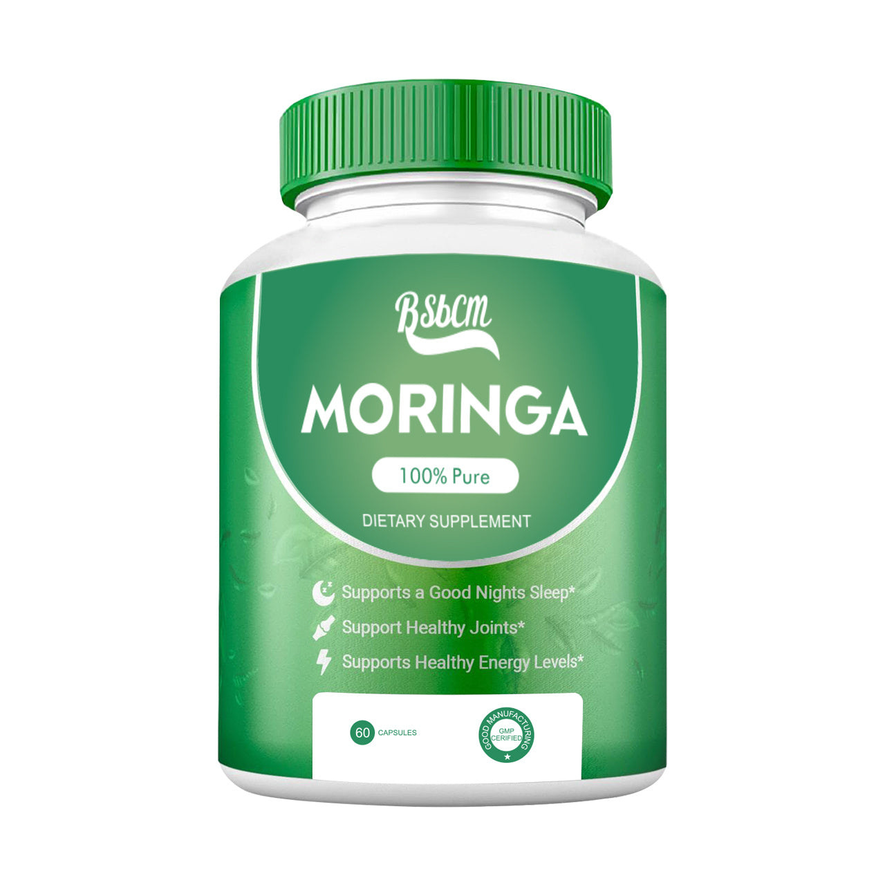 Pure Moringa Powder 60 Capsules Of Nutrient-Rich Moringa