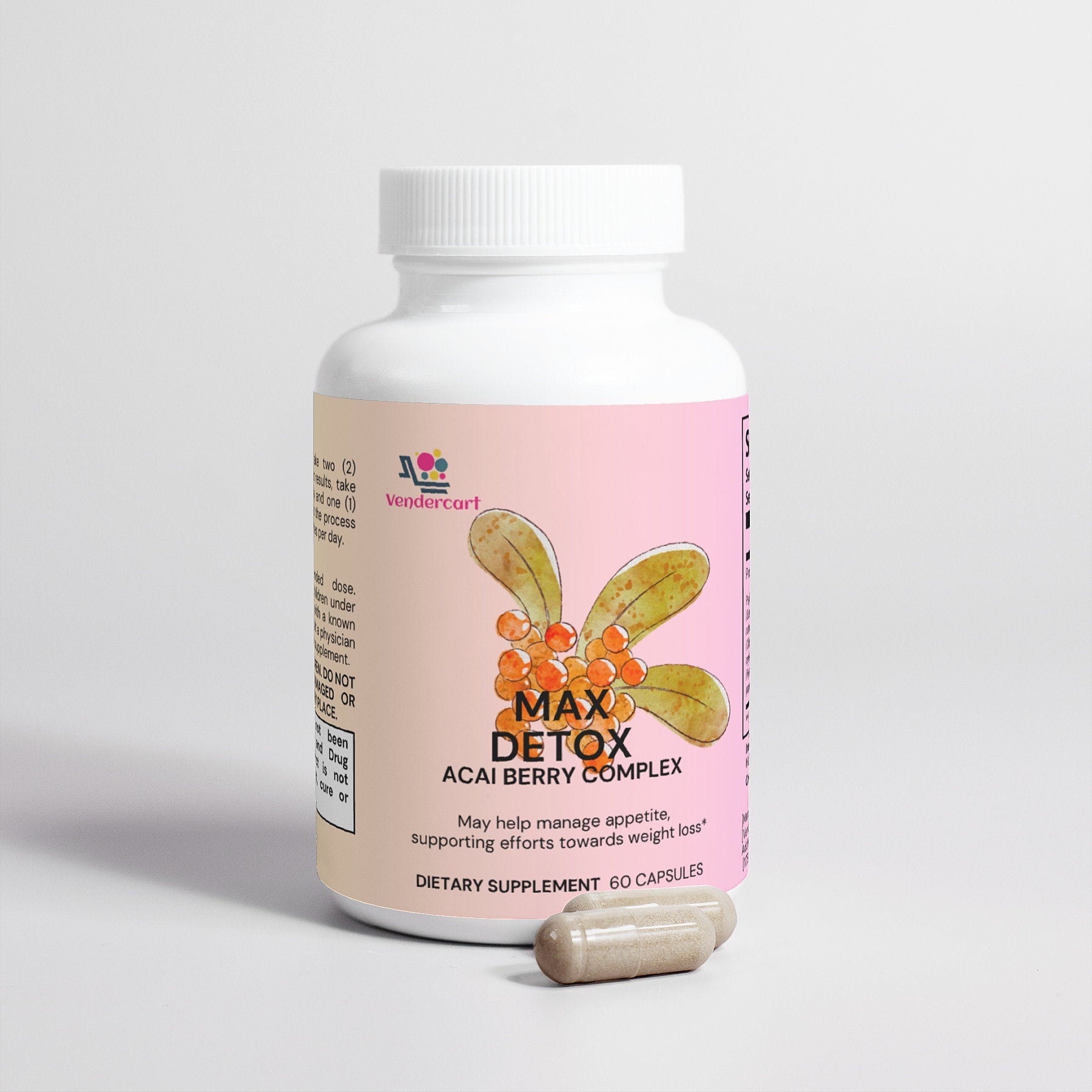 Max Detox Acai Berry Powerful Cleanse & Antioxidant Boost