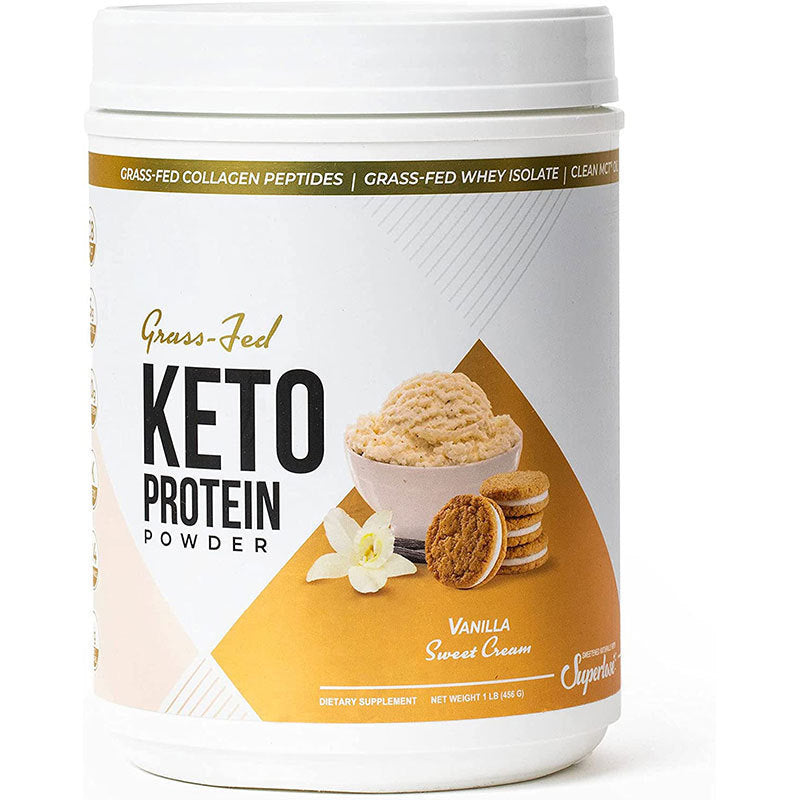 Pure Grass-Fed Keto Protein Powder with Collagen & MCT Oil Powder