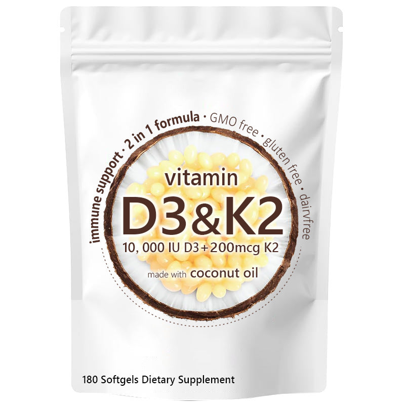 Vitamin D3 10,000 IU &amp; K2 200 mcg