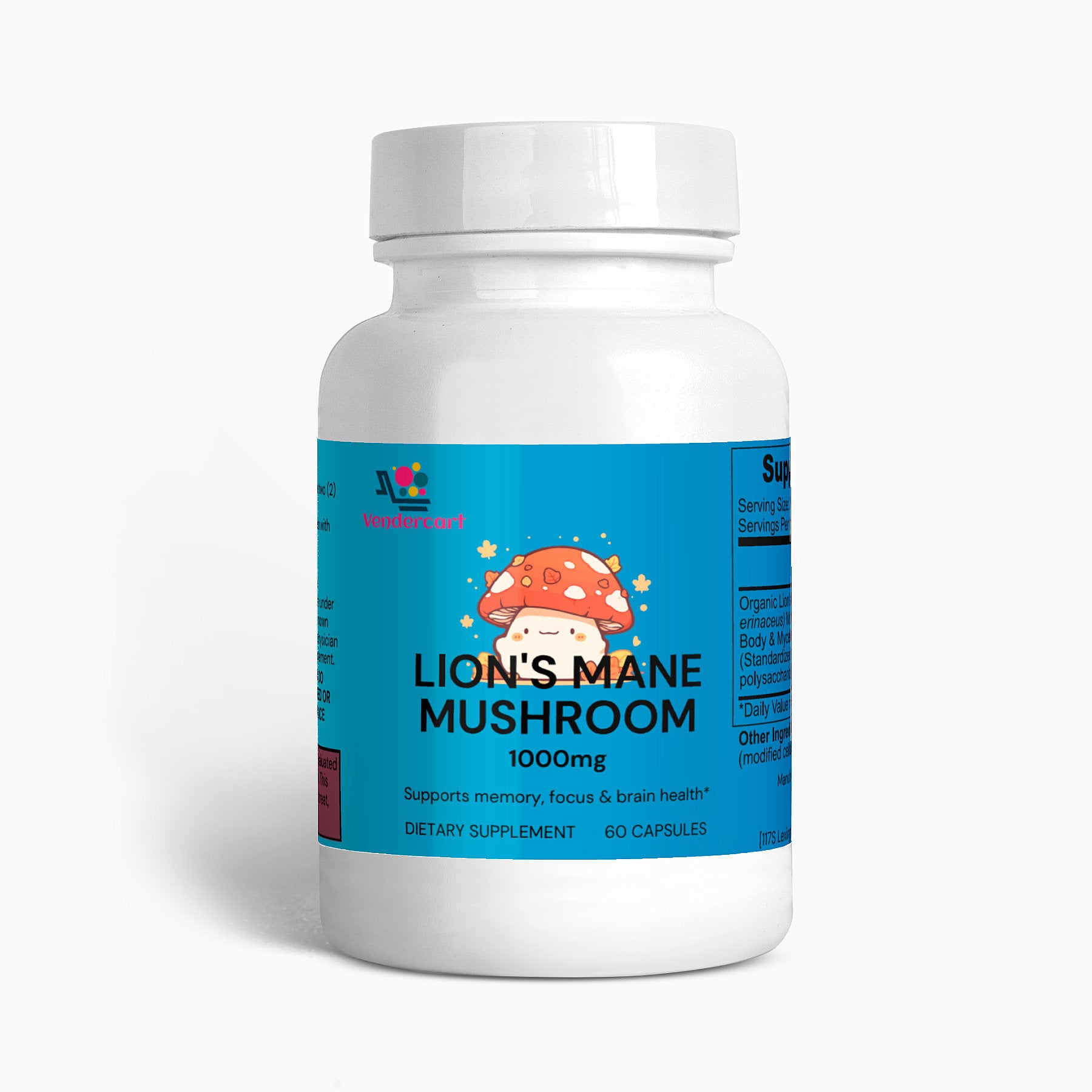 Lion's Mane Mushroom 1000 mg Cognitive Power & Nerve Health