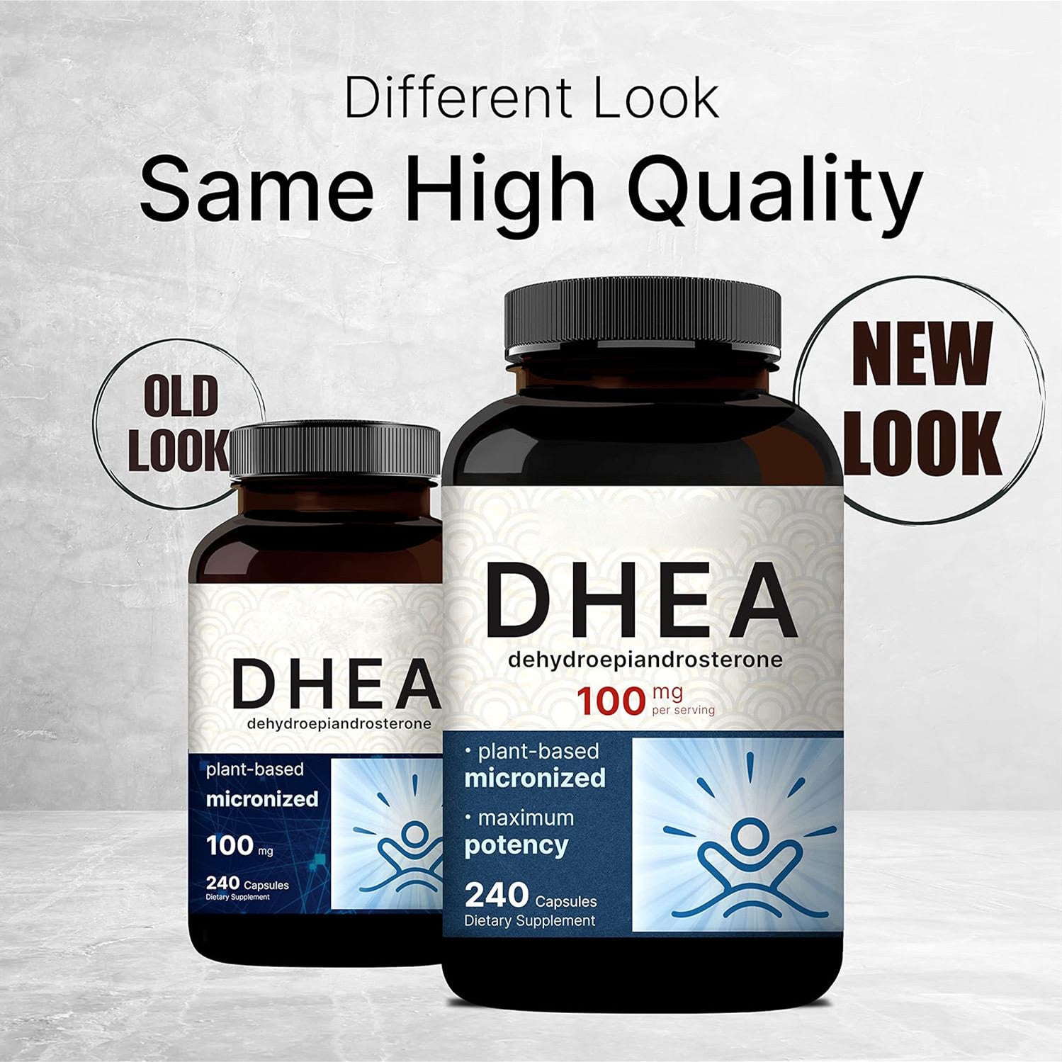 DHEA 100 mg Hormonal Balance & Energy & Anti-Aging Support 240 Capsules