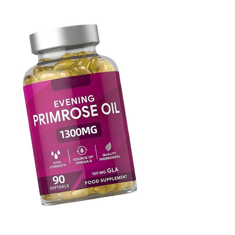 Evening Primrose Oil Capsules 1300 mg Hormonal Balance & Skin Support