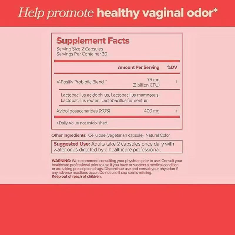 Vaginal Probiotic Support Healthy Vaginal Odor & pH & Yeast Balance & Flora