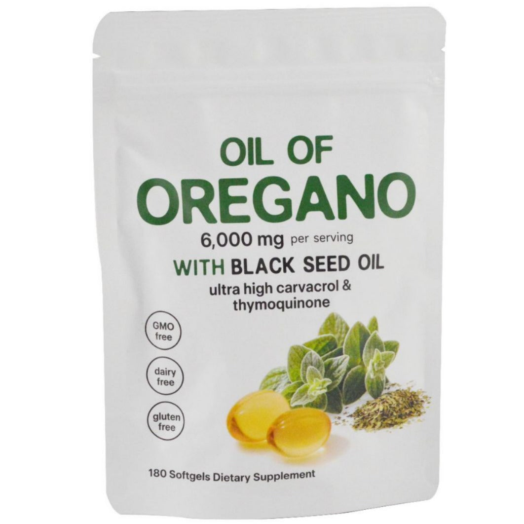 Oregano Soft Capsules 6000 mg with Black Seed Oil 300 tablets