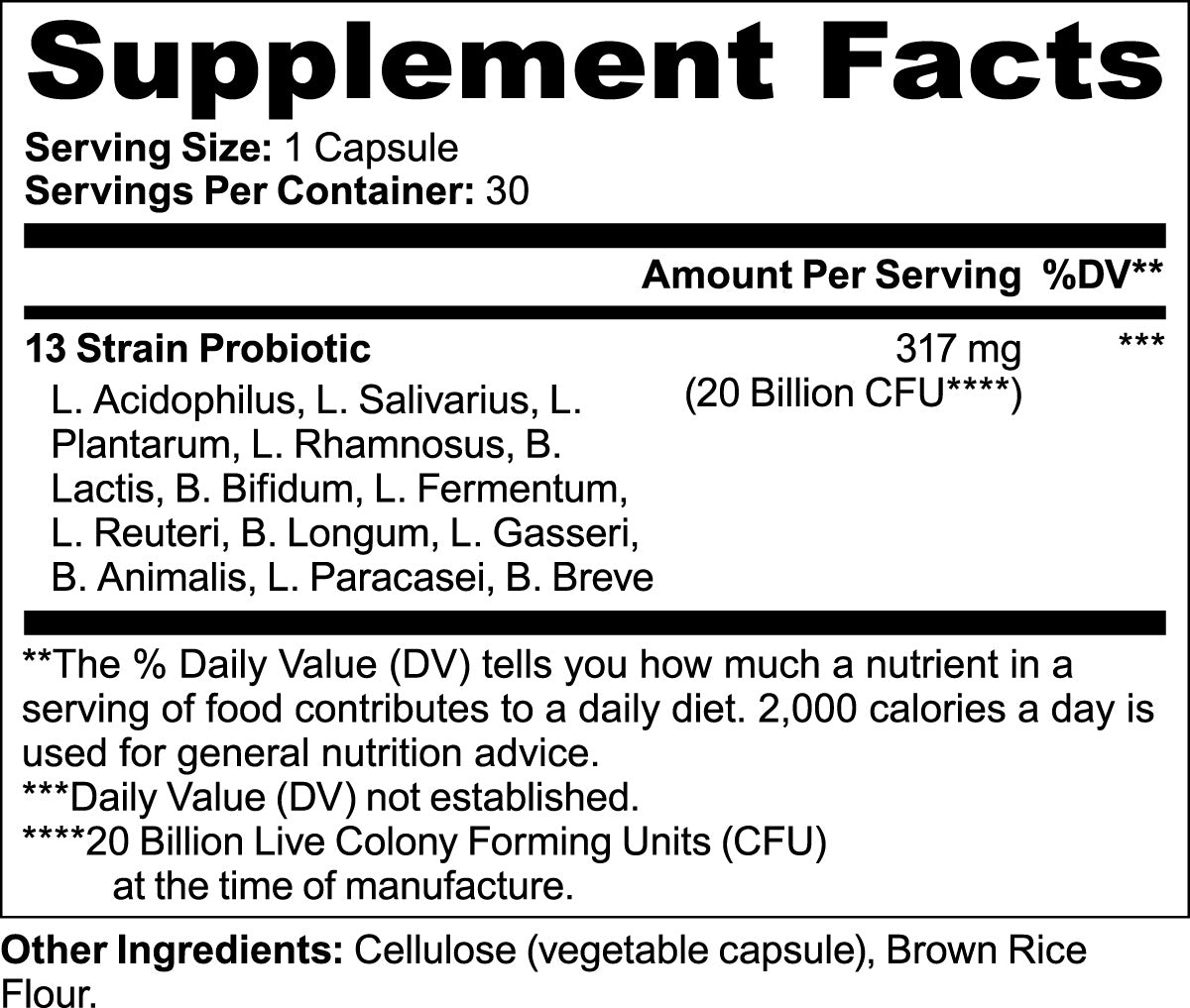 Probiotic 20 Billion CFU Restore & Maintain Gut Health