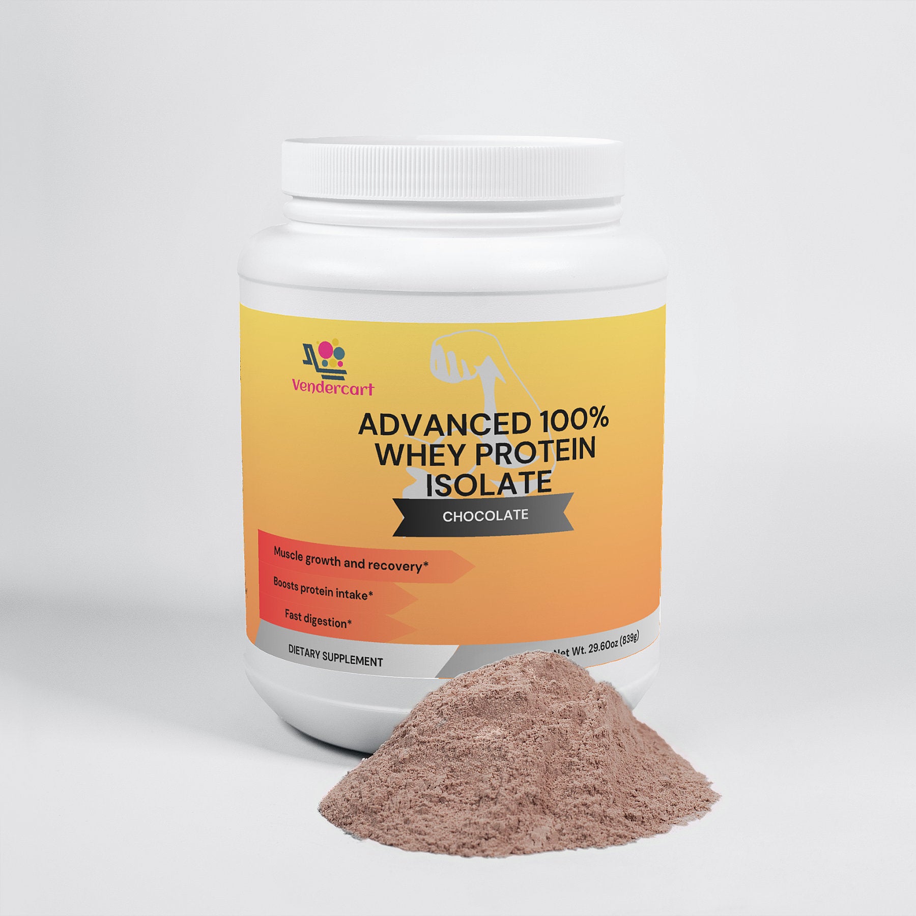 Advanced Whey Protein Isolate 29.6 OZ High Quality for Lean Muscle &amp; Recovery Support