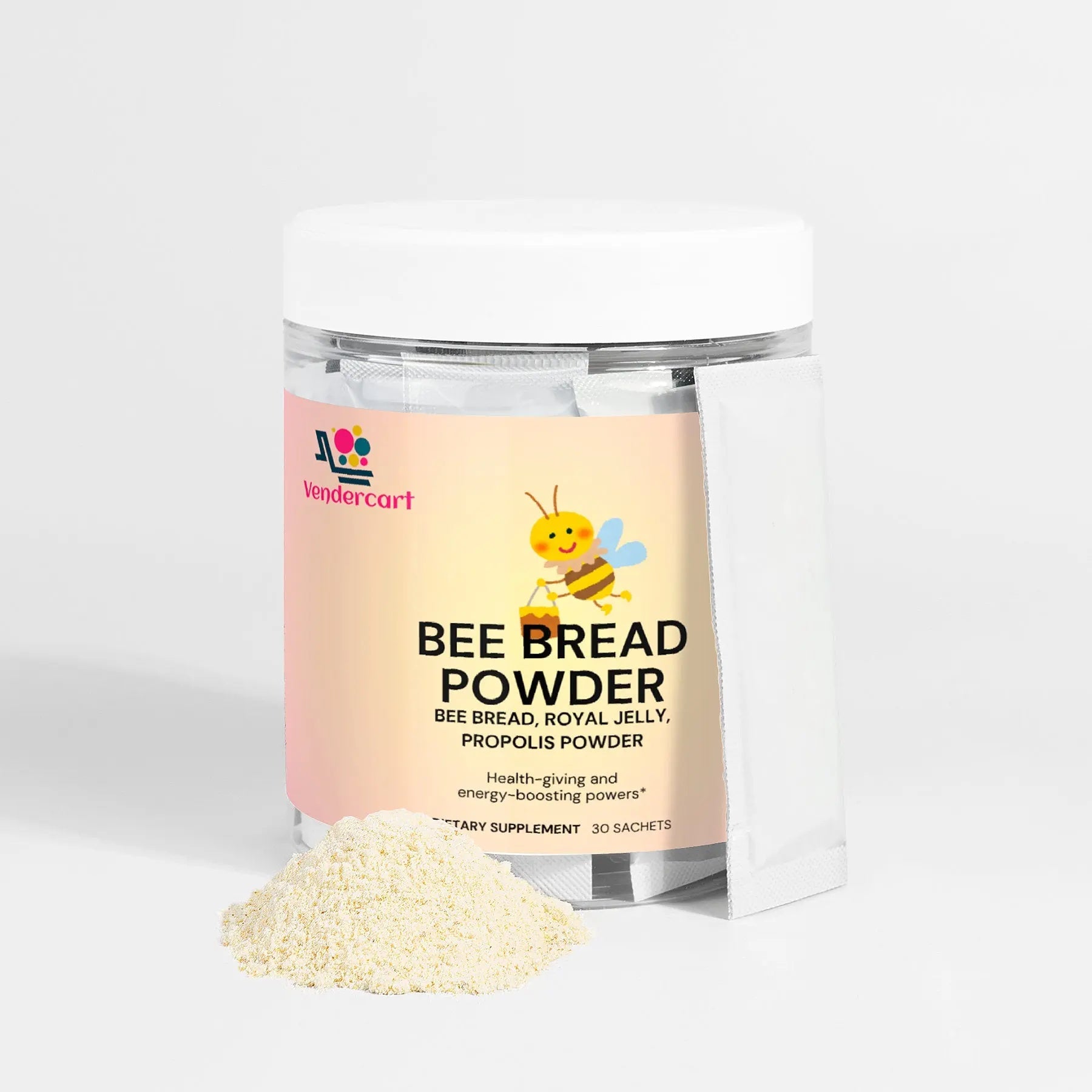 Bee Bread Powder Natural Superfood for Immunity & Energy