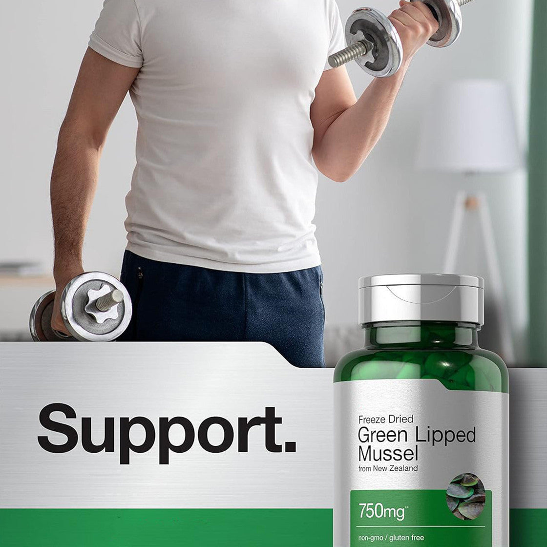 Green Lip Mussel 750 mg Join &amp; Mobility Support Capsules