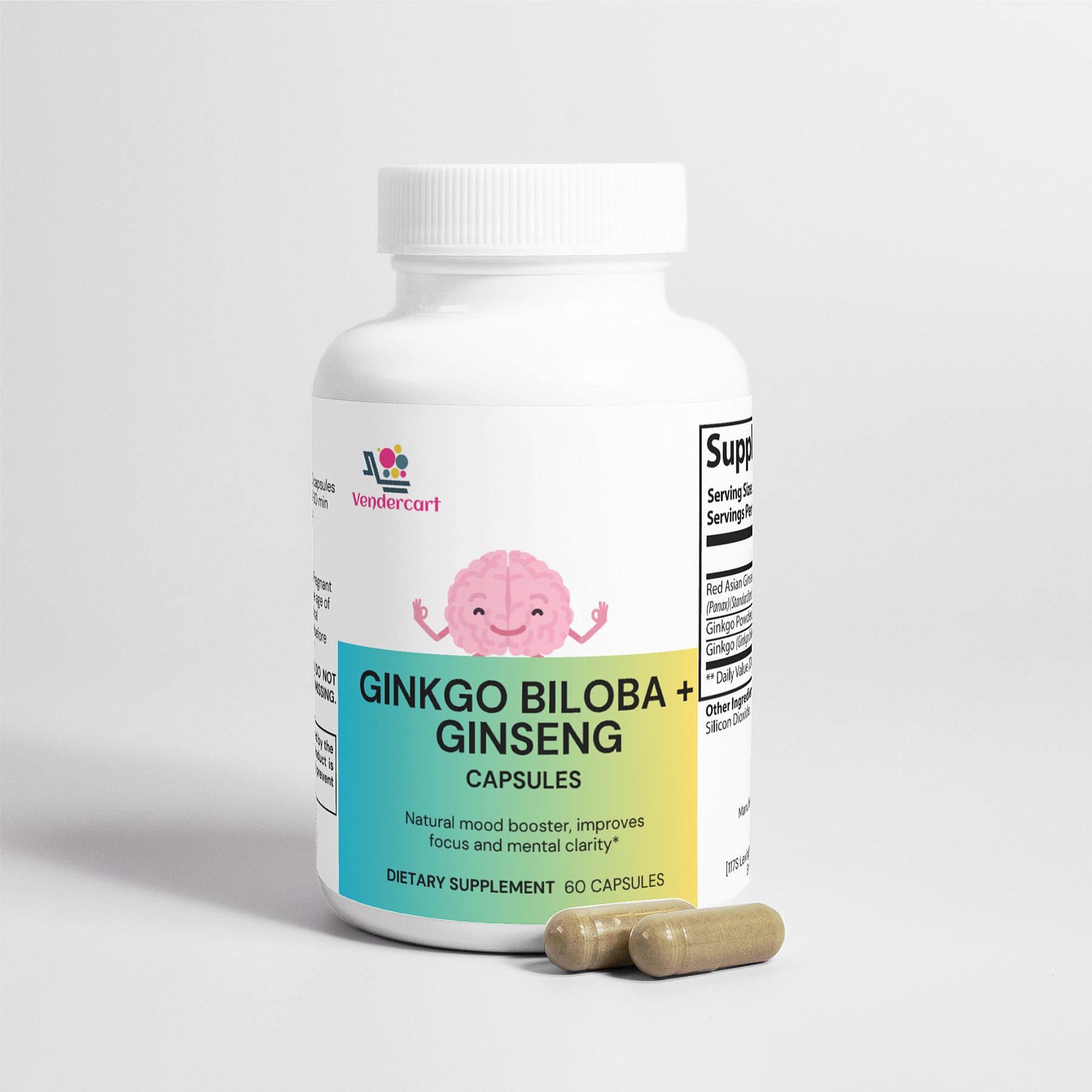 Ginkgo Biloba &amp; Ginseng Herbal Brain Repair &amp; Focus