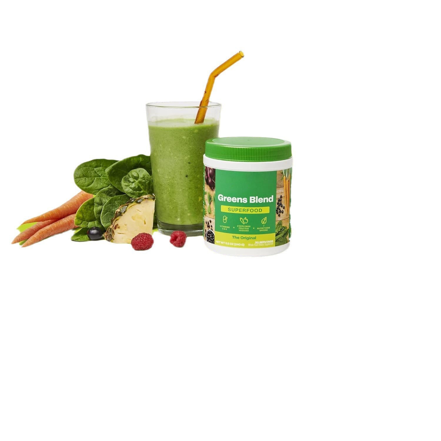 Super Green Blend Complete Superfood Nutrition for Energy & Immunity & Digestion