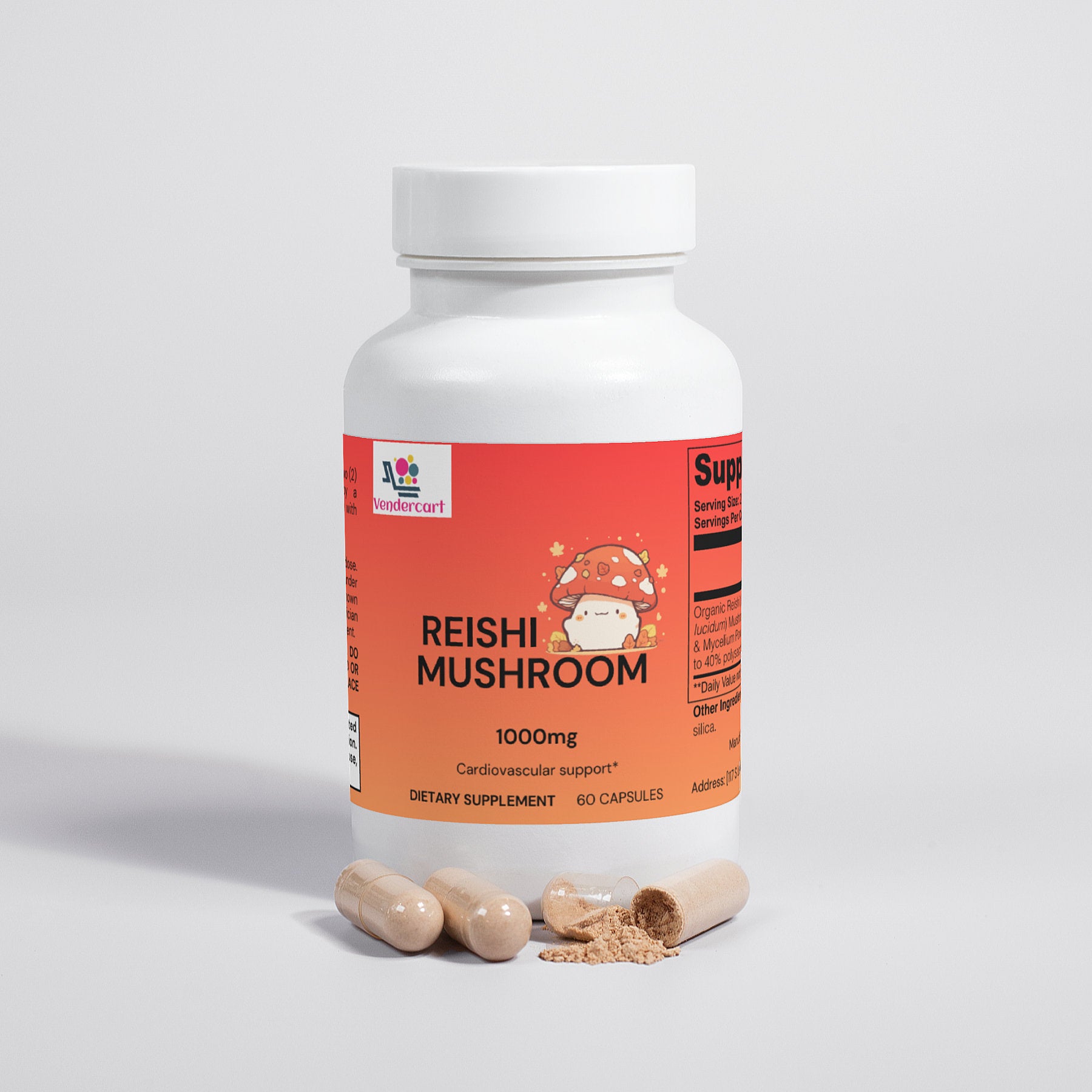 Premium Reishi Mushroom Adaptogenic Support for Mind & Body Balance