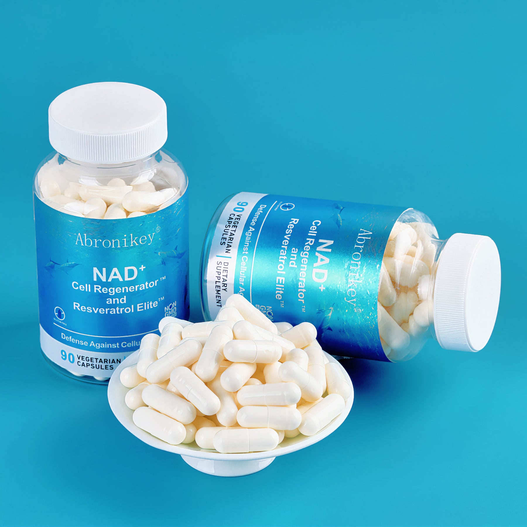 NAD Cell Regenerator & Resveratrol Niacinamide Riboside Supplement with Trans Resveratrol & Quercetin 90 Capsule