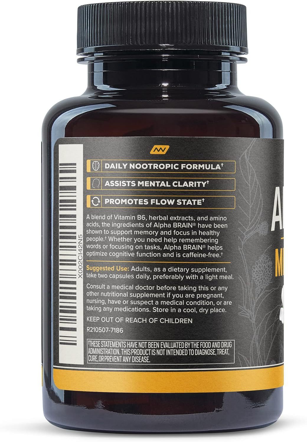 Alpha Brain Advanced Nootropic for Focus & Mental Clarity