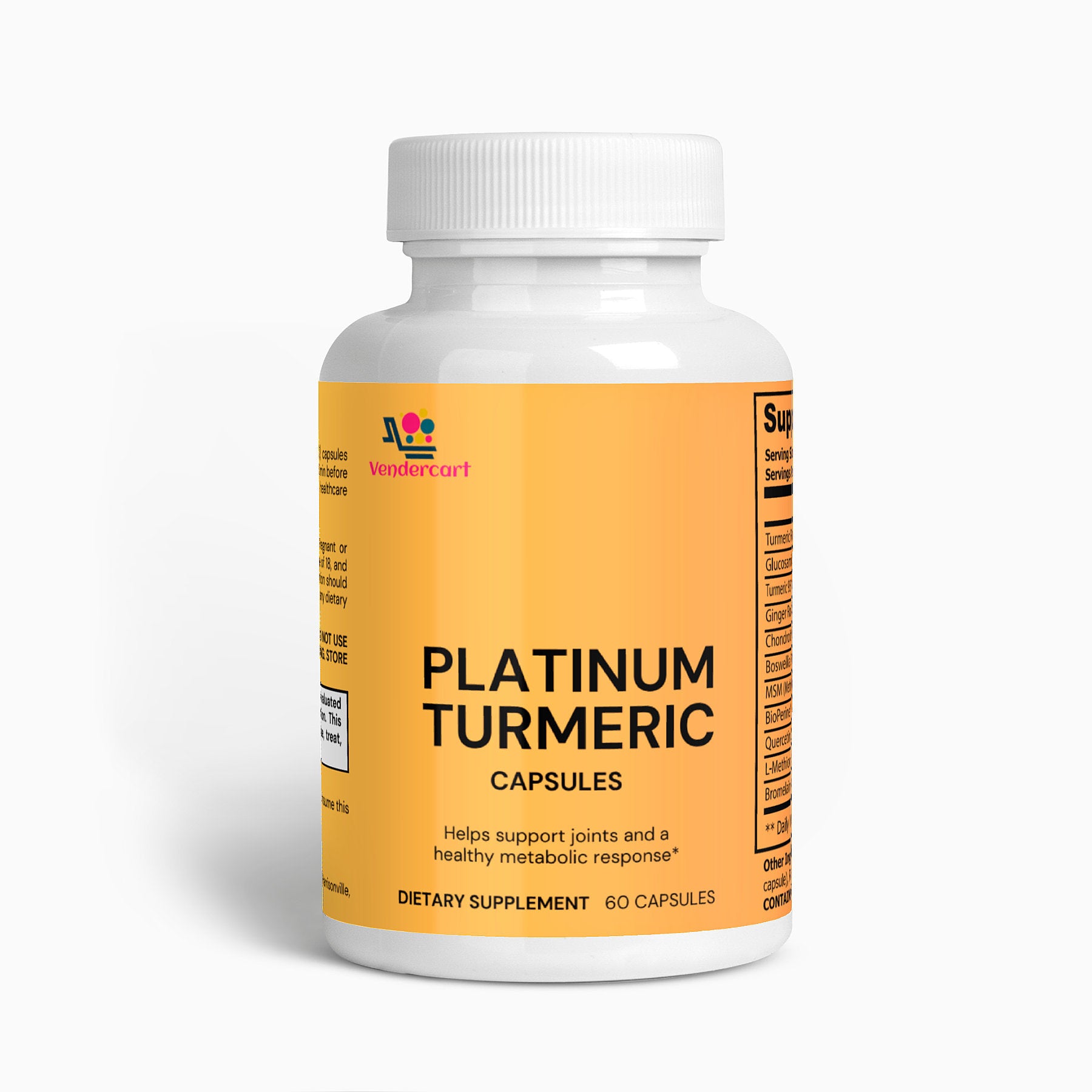 Platinum Turmeric Capsules Natural Pain Relief & Inflammation Support